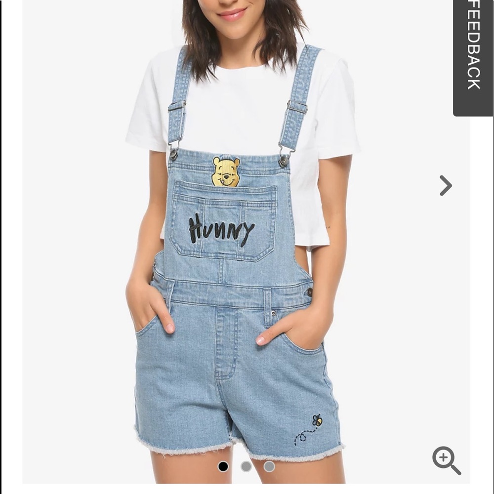 Hot topic Winnie the Pooh Hunny shortalls